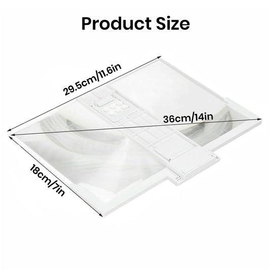 14" Screen Magnifier for Cell Phone -3D Magnifying Projector Screen