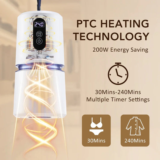 Smart Portable Clothes Dryer Clothes Laundry Tumble Dryer With Timing Laundry