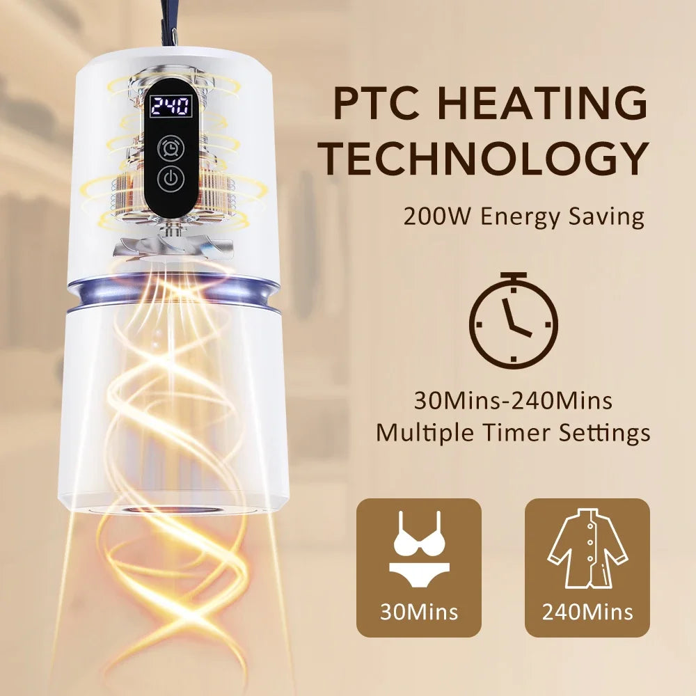 Smart Portable Clothes Dryer Clothes Laundry Tumble Dryer With Timing Laundry