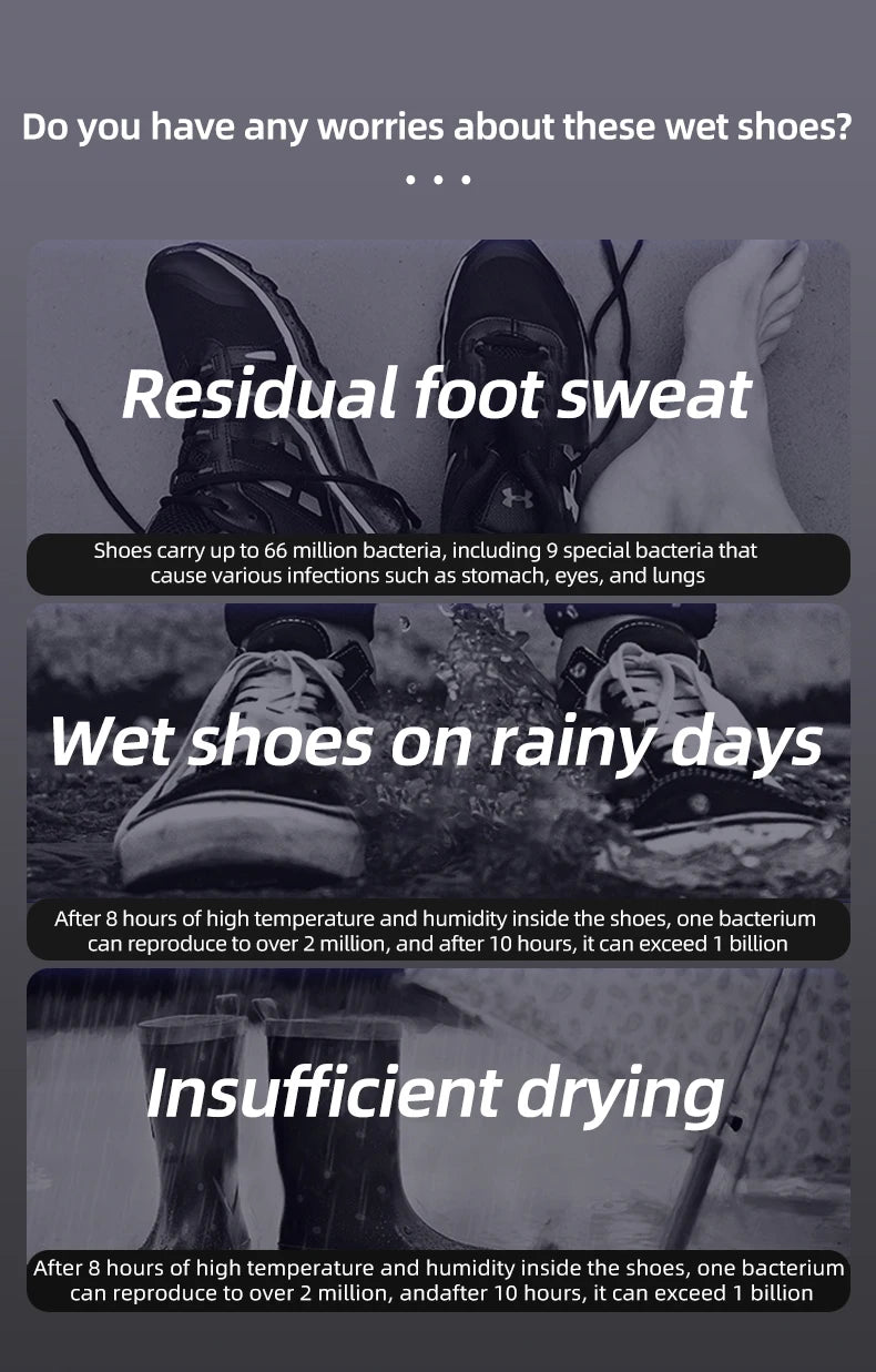 Electric Shoes Dryer Portable Foldable