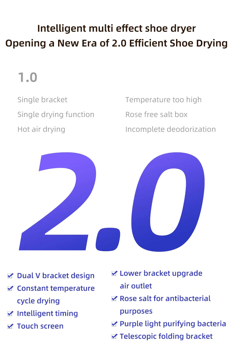 Electric Shoes Dryer Portable Foldable