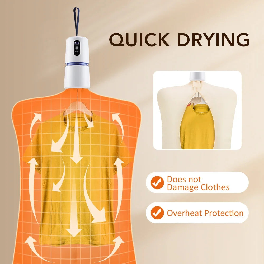 Smart Portable Clothes Dryer Clothes Laundry Tumble Dryer With Timing Laundry